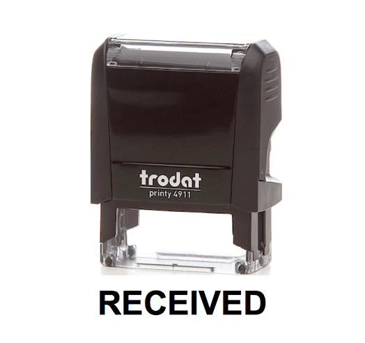 Trodat Printy 4911 Stamp "RECEIVED" - Black - Altimus