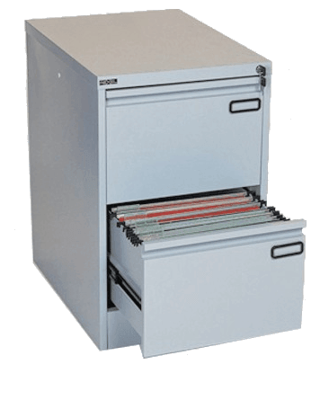 Rexel 2 Drawer Vertical Filing Cabinet, RXL302ST, Grey - Altimus