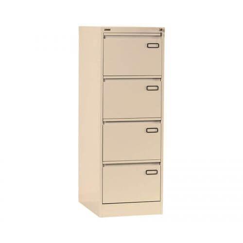 Rexel 4 Drawer Vertical Filing Cabinet, RXL304ST, Beige - Altimus