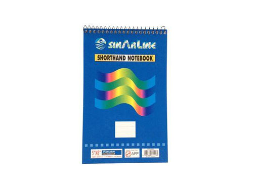 Sinarline Spiral Shorthand Pad, Top Spiral, A5, 56gsm, 70 Sheets, Line Ruled - Altimus