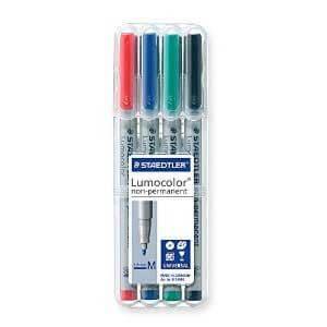 Staedtler 315 Lumocolor Non-Permanent Universal Pen M, Assorted (Pack of 4) - Altimus