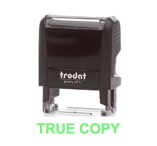 Trodat Printy 4911 Stamp "TRUE COPY" - Green - Altimus