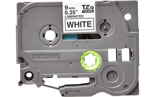 Brother P-touch 9mm TZ-221 Laminated Tape, 8 m, Black on White