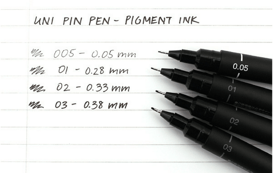 Uni Pin Fine Line 0.3mm Black 12pcs-Pack - Altimus