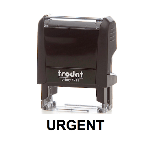 Trodat Printy 4911 Stamp "URGENT" - Black - Altimus