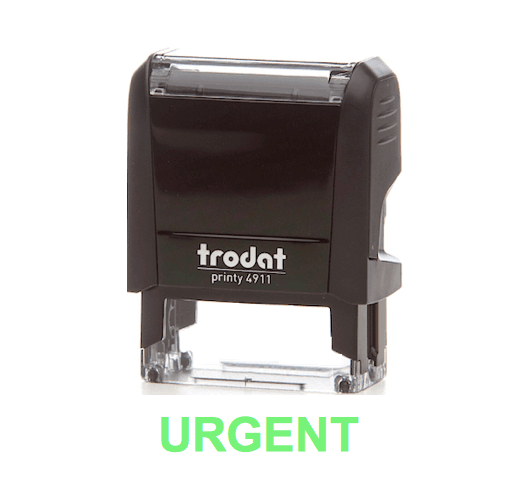 Trodat Printy 4911 Stamp "URGENT" - Green - Altimus
