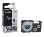Casio XR-9WE1 Tape Cassette, 9mm X 8m, Black on White - Altimus