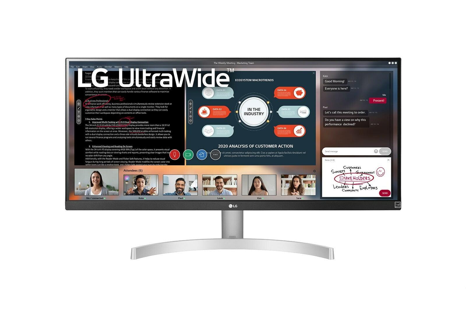 LG 29WN600-W 29 inch 21: 9 UltraWide WFHD IPS HDR10 Monitor with FreeSync - Altimus